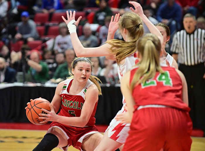 Lincoln Chatham Glenwood Illinois 3A girls basketball championship March 2 2024 Tim Vizer 26356
